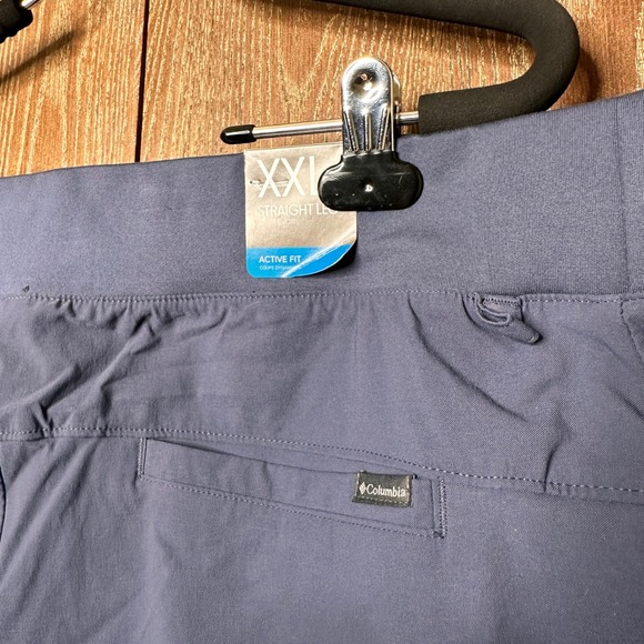 NWT Columbia Leslie Fall Pant Women XXL Regular Nocturnal Blue Omni Shade UPF 50 - Picture 7 of 8
